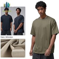 T-shirt en coton 100% noir délavé à l'acide, impression personnalisée, style vintage streetwear, tee-shirt pour homme