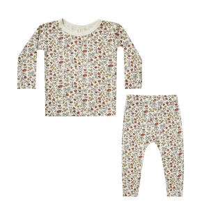 Pijamas Deportivos de Manga Larga para Bebés, 100% Algodón, Pantalones con Estampado Floral - Product Image 2