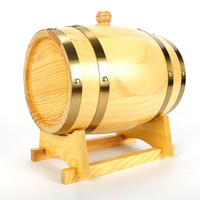 Fût à bière Vintage en bois de chêne, capacité 1,5 l/3l/5l/10l, pour bière, cognac, whisky, rume, vente en gros