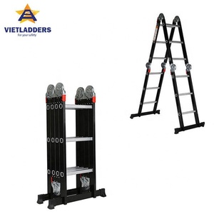 NVLG-43 EN131 Standard <b>Aluminum</b> Multipurpose Multi-Position 4x3 Folding <b>Ladder</b> Insulation <b>Ladders</b> for Warehouse Use - Product Image 1