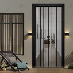 Porte pliante en aluminium pleine résistance aux griffes des animaux, type plat, fabrication en usine, maille perforée pour la <span class=keywords><strong>ventilation</strong></span> - Product Image 3