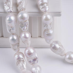 Perles d'eau douce baroques en vrac de 13 à 16 mm, forme irrégulière naturelle, perles dispersées pour projets de bricolage - Product Image 5