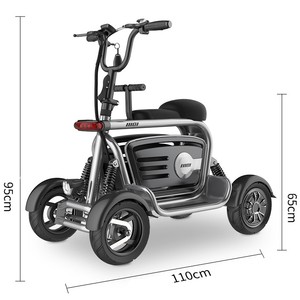 Scooter Elettrico a Quattro Ruote per Anziani con <span class=keywords><strong>Grande</strong></span> Cestino Portaoggetti a Prezzo di Fabbrica - Product Image 1