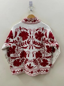 Suzani indio bordado TNT chaqueta abrigo invierno Boho chaqueta bordado a mano chaqueta para mujer regalo para su abrigo corto - Product Image 4