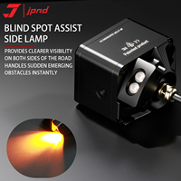 Projecteur de moto en alliage d'aluminium JPAD K7+J1S-F de haute qualité, éclairage auxiliaire latéral anti-angle mort, LED blanc haute/basse intensité 250W 12-15V 6