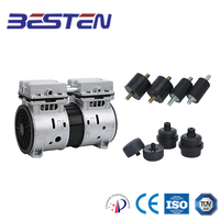 Compresseur d'air sans huile 8L 10L 110LPM 10bar 550W 560W AC 110V Générateur d'oxygène 70 ℃ Haute température 12V Moteur Air Motor