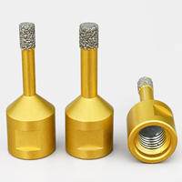 Foret diamanté brasé sous vide M14 pour carrelage en porcelaine, granit, marbre, pierre frittée – Élargissement de trous et meulage des bords