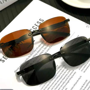 Lunettes de soleil tendance sans monture C21 UV375 Classe 2 Verres PC Unisexe Pour la conduite et la pêche Origine Wenzhou - Product Image 2