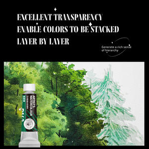 สีน้ำเกรดศิลปิน <span class=keywords><strong>300</strong></span> สี ขนาด 15 มล. หลอดแบบคลาสสิก เม็ดสีสดใส โปร่งแสงสูง สำหรับงานสร้างสรรค์ระดับมืออาชีพ - Product Image 3