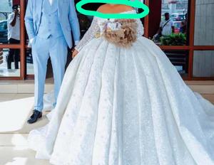 S580F 2025 New High Quality Royal Bohemian Luxury Women's Wedding Gowns Custom Made <b>Ankle</b>-Length Chapel Train - Product Image 3