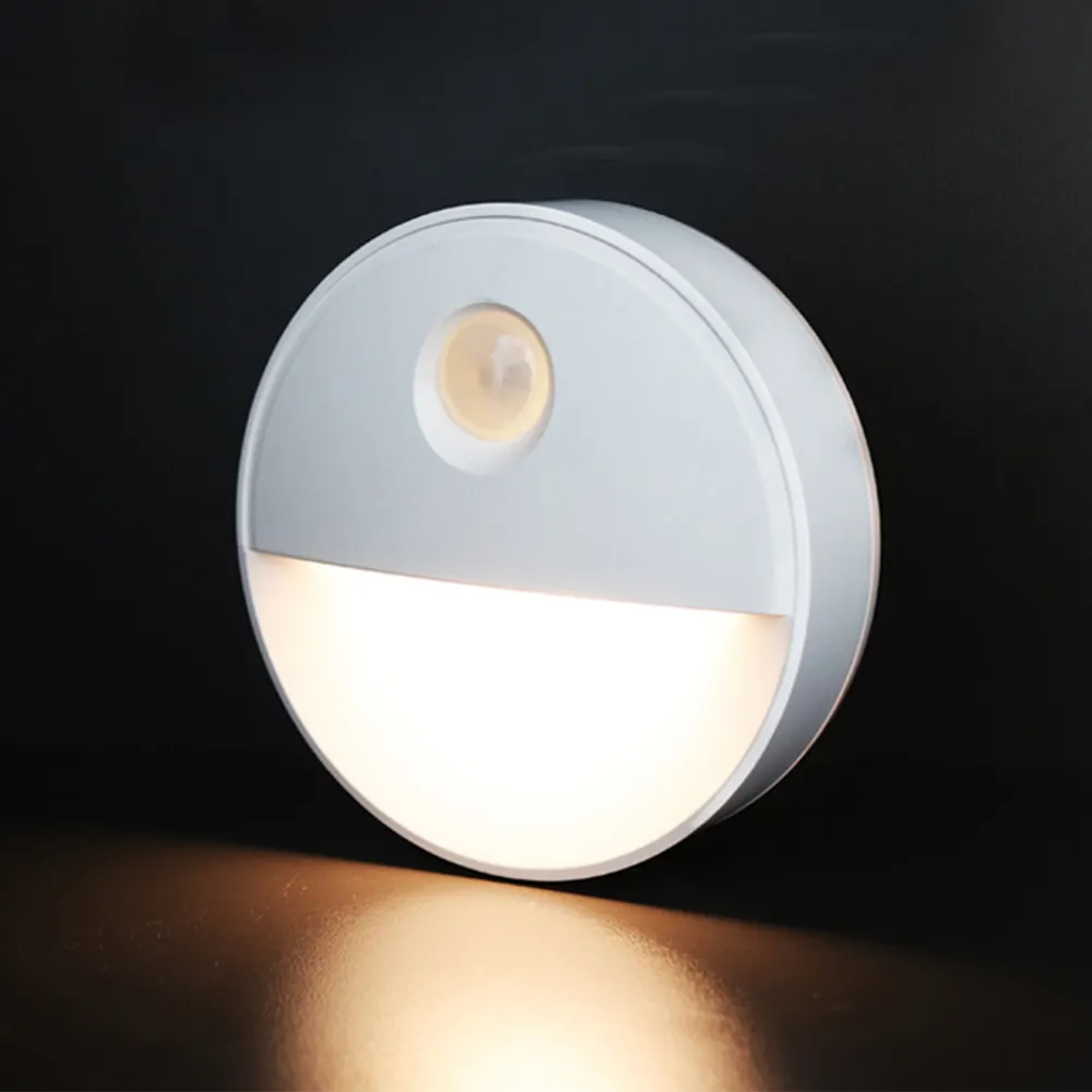 Luz Nocturna pequeña con sensor de movimiento, luz LED inteligente inalámbrica para pasillo, dormitorio, noche