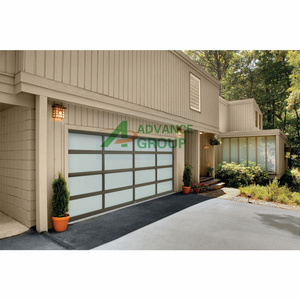 Portes de <span class=keywords><strong>garage</strong></span> sectionnelles en aluminium et verre personnalisées pour projets de construction, portes de <span class=keywords><strong>garage</strong></span> isolantes électriques à enroulement pour maisons résidentielles - Product Image 4