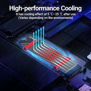 OEM <span class=keywords><strong>M</strong></span>.2 غرافين النحاس التبريد المبرد لأجهزة الكمبيوتر المحمول NVMe/NGFF و PS5 بالجملة مخزون ملحقات الكمبيوتر - Product Image 2
