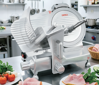 Trancheuse à viande semi-automatique avec poignée ergonomique en U, coupe-viande de 8 pouces, machine abordable pour trancher la viande congelée pour les startups