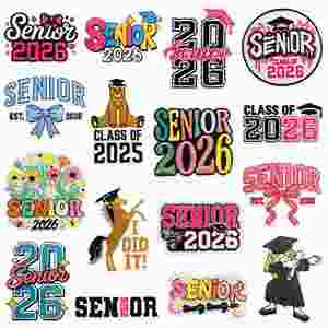 Nouvelle Broderie Informatique – Badge Brodé Coloré pour Diplômé du Lycée 2026, Idéal pour Vêtements et Sacs Décoratifs - Product Image 1