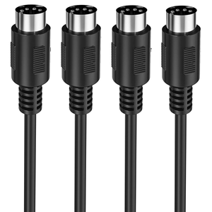 DAJIANG câble adaptateur de carte son externe personnalisé <span class=keywords><strong>5</strong></span> <span class=keywords><strong>broches</strong></span> Mini Din mâle à mâle veste en PVC compatible avec OEM de clavier <span class=keywords><strong>MIDI</strong></span> - Product Image 1