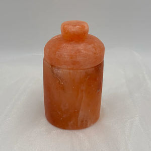 Jarrón Decorativo de Sal del Himalaya para Dulces, Almacenamiento de Mesa, Jarrón de Sal Rosa, Piedra Natural, Artesanía, Jarrón de Almacenamiento - Product Image 2