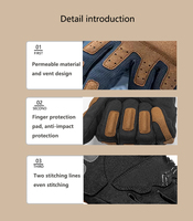 Guantes de motocicleta todoterreno con tecnología de agarre antideslizante: protección duradera para todo tipo de clima para Motocross/conducción de aventura