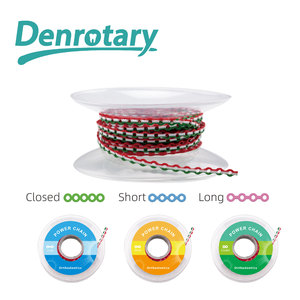 Denrotary Diş Ortodontik Elastik Güç Zinciri Üç Renkli Manuel Denrotary Braket Zinciri Diş Telleri için - Product Image 2