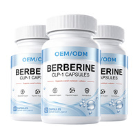 Capsules de berbérine pour la santé intestinale OEM/ODM, extrait naturel, soutien digestif et intestinal pour adultes, soutien de la microbiote intestinale