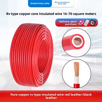 Cuir noir RV 35 70 carré multi-brins noyau de cuivre connexion flexible câble de batterie de voiture