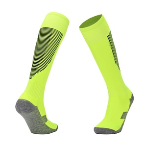 Factory Direct Striped Long Football <b>Socks</b> - <b>Knee</b>-<b>High</b> Sports <b>Socks</b> for Men Women Youth with Anti-Slip Terry Cushion - Product Image 2