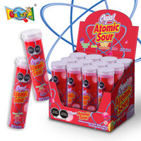 Fabrieksgroothandel Private Label OEM Aangepaste 50g Skittle-s type zure kauwgom in tube BRC ISO Fruit smaken Vegan kauwgom