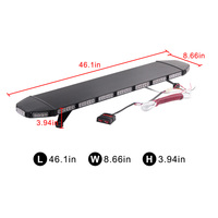 Nouvelle barre lumineuse de sécurité clignotante 108 LED 324W, lampe d'urgence ambre, gyrophare de toit de camion, avertissement double face pour véhicules