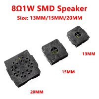 Haut-parleur dynamique micro SMD carré de 13 mm, 15 mm, 20 mm, 8 ohms, 0,7 W, 0,8 W, composants acoustiques pour équipements médicaux, certifié ROHS et CE