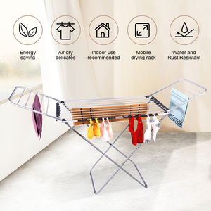 家庭用および庭用の折りたたみ式乾燥洗濯ラック耐久性のあるバルコニー布衣類 - Product Image 2