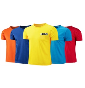 Camiseta Económica en 15 Colores, de Secado Rápido, Transpirable, Cómoda y Suave, con Logotipo Personalizado OEM, Cuello Redondo, Unisex para Hombre y Mujer - Product Image 1