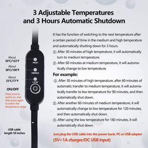 Appareil de traction cervicale chauffant pour soulager les douleurs au cou, avec coussin chauffant en graphène, oreiller de massage pour le cou et les épaules - Product Image 4