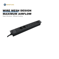 PDU standard US 8 à 10 prises 16A/125V avec surveillance individuelle des prises et contrôle marche/arrêt – Équipement de distribution d'alimentation