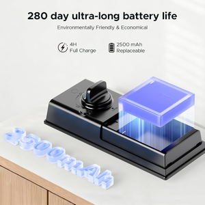 Serrure de porte intelligente, serrure de porte sans clé à empreintes digitales avec caméra et sonnette, pêne dormant intelligent avec Wi-Fi intégré pour porte d'entrée - Product Image 5