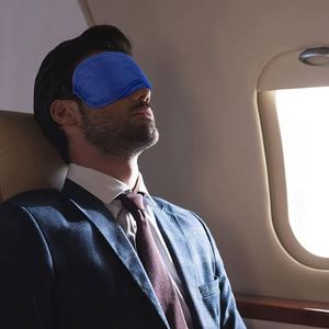 Custom Logo Multicolor Lightweight Airline Travel <b>Mask</b> Elastic Strap Sleep <b>Eye</b> Shades for Relaxation Flight Blindfold - Product Image 4