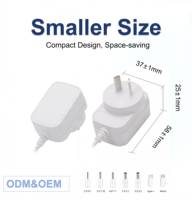 Adaptateur secteur fiable 12V 1A 12W, transformateur AC/DC à découpage homologué SAA, prise AU pour dispositifs médicaux et vidéosurveillance