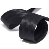 Cinta de poliéster personalizada de fábrica, cincha de cinco hilos de 25, 38, 50 mm para cinturón de seguridad, cinta de poliéster PES para cinturón de seguridad de coche