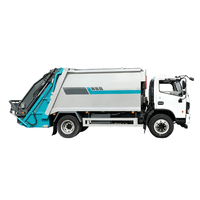 Camion de compression des déchets de 8 m³ produit en usine, châssis léger DFAC pour les travaux d'assainissement urbain