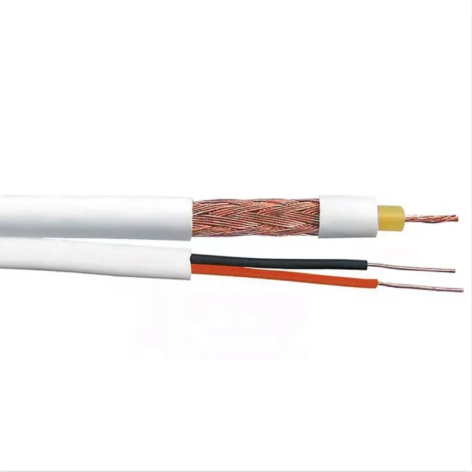 Brazilian Market RF 4mm Cable Solid Yellow PE Insulation Coaxial Cable with Bipolar 75 OHM Anatel Certificate