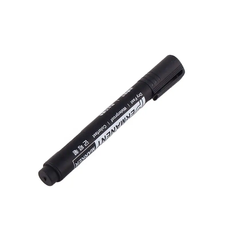 Dual Tips Art Permanent Mark Wholesale Fast Drying Ink Waterproof Refillable Permanent Marker Pen
