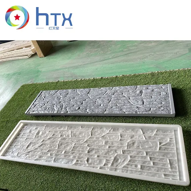 Concrete Wall Fence Plastic Concrete Fence Post Moulds Cement Artificial Wall Panel Molds Plastic Mold