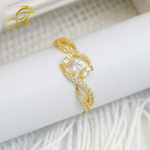 טבעות זהב מלא של מפעל oem טבעות זהב 18k 14k 2k 21 קראט בעבודת יד תכשיטי יוקרה לחתונות ומסיבות הסיטונאיות - Product Image 4