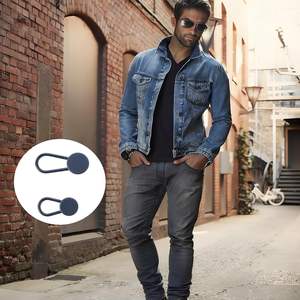 18 pièces d'extensions de boutons en PVC rectangulaires et carrés, style tige, élastiques et réglables pour la taille, pour hommes, femmes, chemises, jupes, jeans, vêtements de maternité - Product Image 6