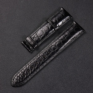 Cinturini per Orologi in <span class=keywords><strong>Pelle</strong></span> di Coccodrillo, <span class=keywords><strong>Bracciale</strong></span> in Vera <span class=keywords><strong>Pelle</strong></span> Personalizzato 18mm 19mm 20mm 21mm 22mm - Product Image 2