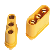 Conector Amass MR30PB de alta calidad, hembra, macho, chapado en oro, placa PCB de 3 pines, enchufes específicos, conectores/F