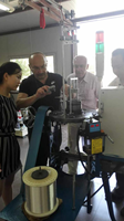 Machine de gaufrage de filtre gaz-liquide à double sergé entièrement automatique TIANYIN, avec moteur à roulement, vente en gros du fabricant