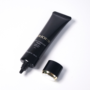 Tube rond en plastique <span class=keywords><strong>noir</strong></span> personnalisable <span class=keywords><strong>de</strong></span> 20 ml, 30 ml, 80 ml, 100 ml, crème BB, crème <span class=keywords><strong>CC</strong></span>, lotion, écran solaire SPF, emballage cosmétique <span class=keywords><strong>de</strong></span> haute qualité - Product Image 5