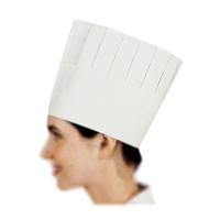 Chapeau de chef jetable biodégradable et écologique personnalisé pour enfants et adultes, en pulpe de bambou blanche, réglable