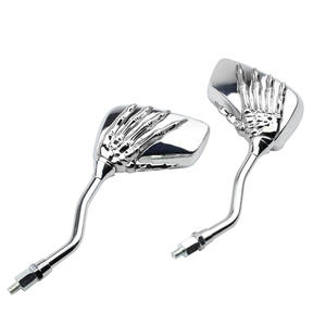 Rétroviseur de moto et de voiture électrique CNC, adaptable, modèle Main fantôme, Main squelette, Main osseuse blanche - Product Image 1