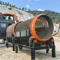 Machine de criblage de tamisage de sable de terre végétale d'écran de tambour de trommel de Offre Spéciale avec des composants de vitesse de moteur de roulement pour le séparateur de minerai